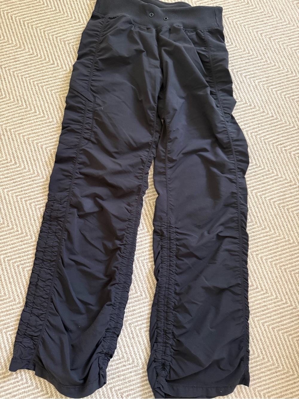 Zella Black Ruched Side Jogger Pants